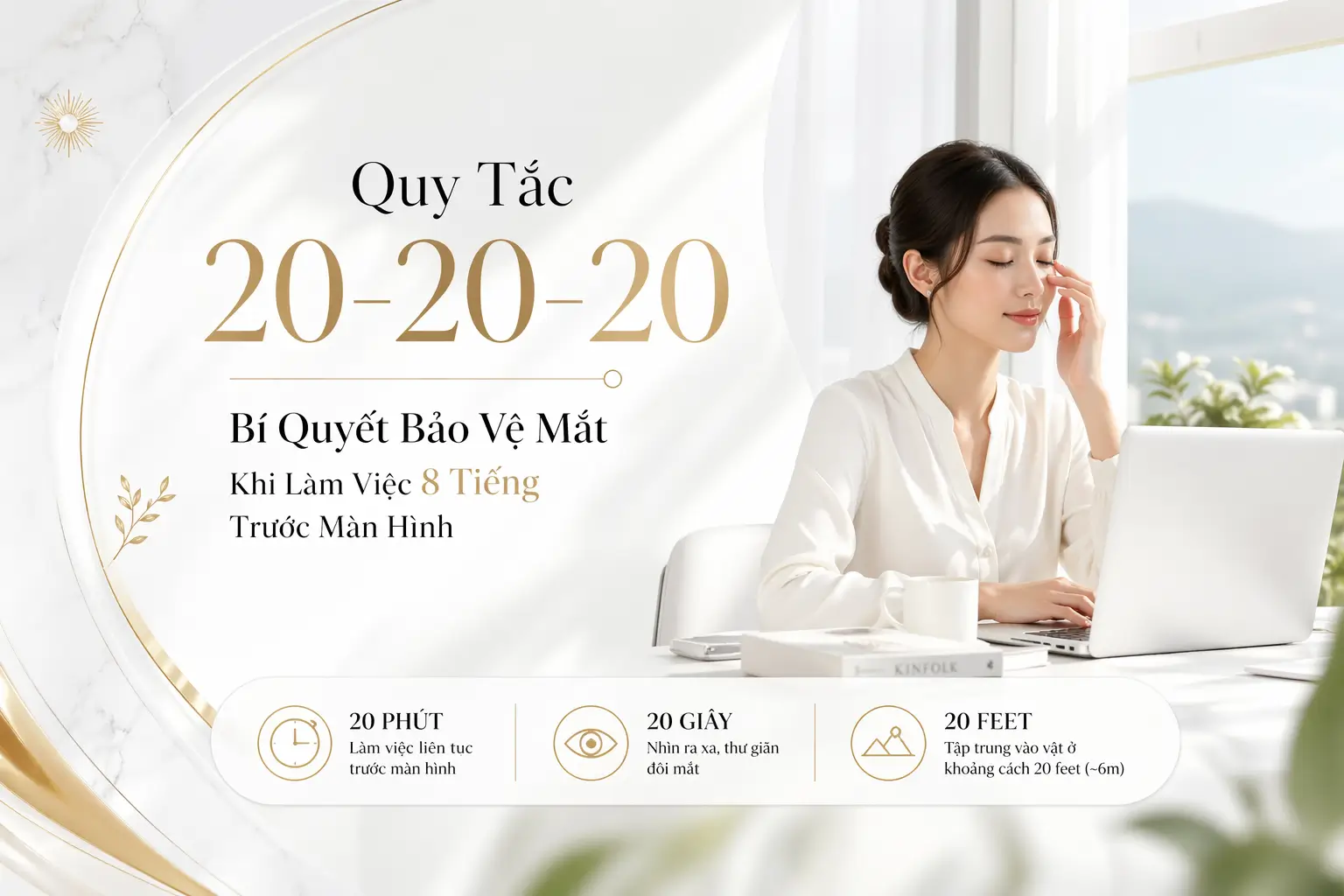 Quy Tắc 20-20-20: Bí Quyết Bảo Vệ Mắt Khi Làm Việc 8 Tiếng Trước Màn Hình
