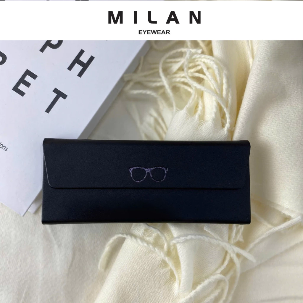Hộp đựng kính MILAN EYEWEAR Gấp Gọn Bảo Vệ Mắt Kính Trầy Xướt Thiết Kế Thời Trang