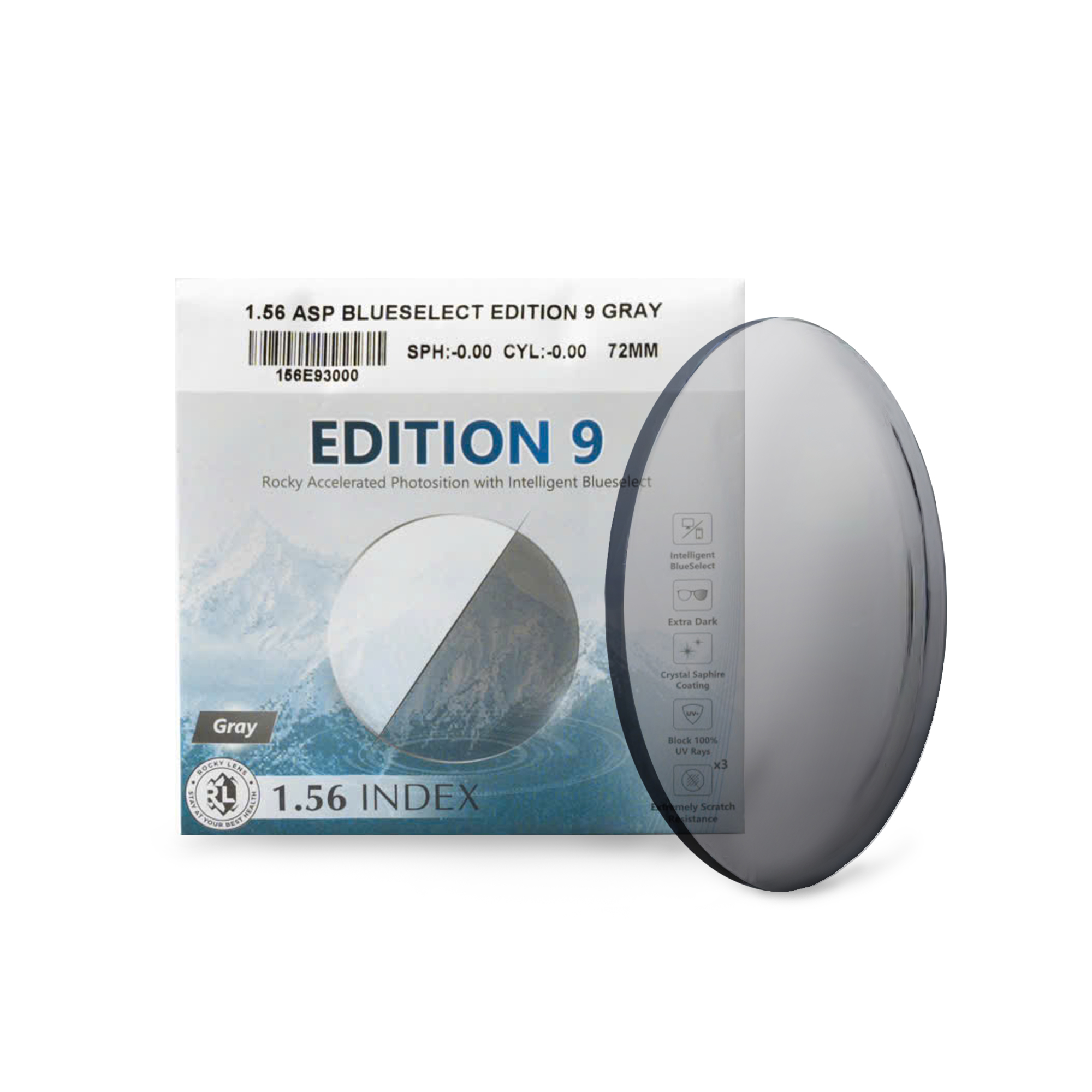 Tròng Kính Rocky Edition Đổi Màu Khói/Trà – Dòng Cao Cấp Mỏng Nhẹ, Thẩm Mỹ