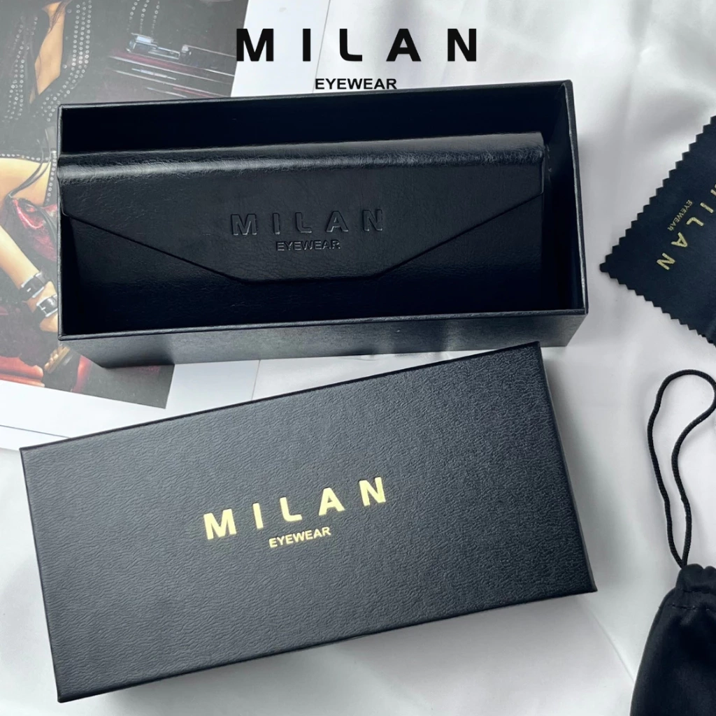 Combo Hộp Đựng Mắt Kính MILAN EYEWEAR Chất Liệu Bền Bỉ Thiết Kế Sang Trọng Giúp Bảo Quản Mắt Kính