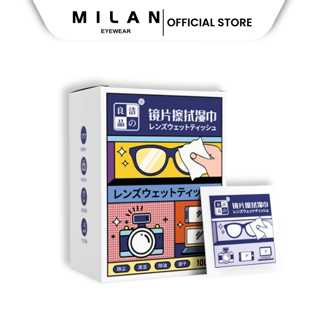 Khăn Nano Lau Kính Chống Hơi Nước MILAN EYEWEAR Làm Sạch Bụi Bẩn Bảo Vệ Mắt