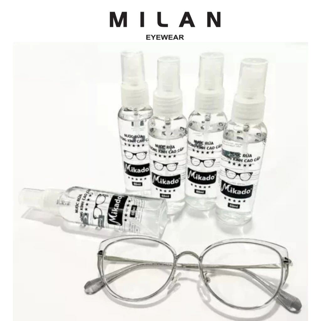 Nước Vệ Sinh Tròng Kính Chuyên Dụng Dung Tích 60ml Giúp Làm Sạch Bụi Bẩn