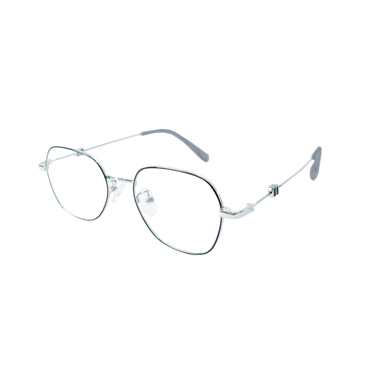 Gọng Kính Đa Giác Kim Loại Mảnh MI108 – Lắp Tròng Cận Loạn