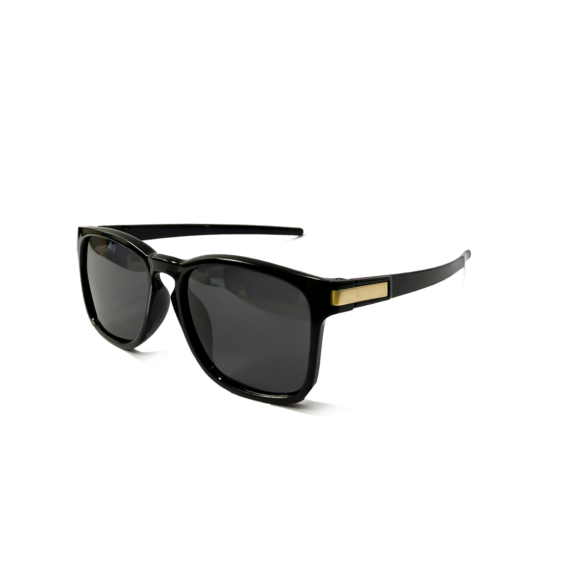 Kính Mát Vuông Gọng Đen Bóng MI73 – Điểm Kim Loại Sang Trọng