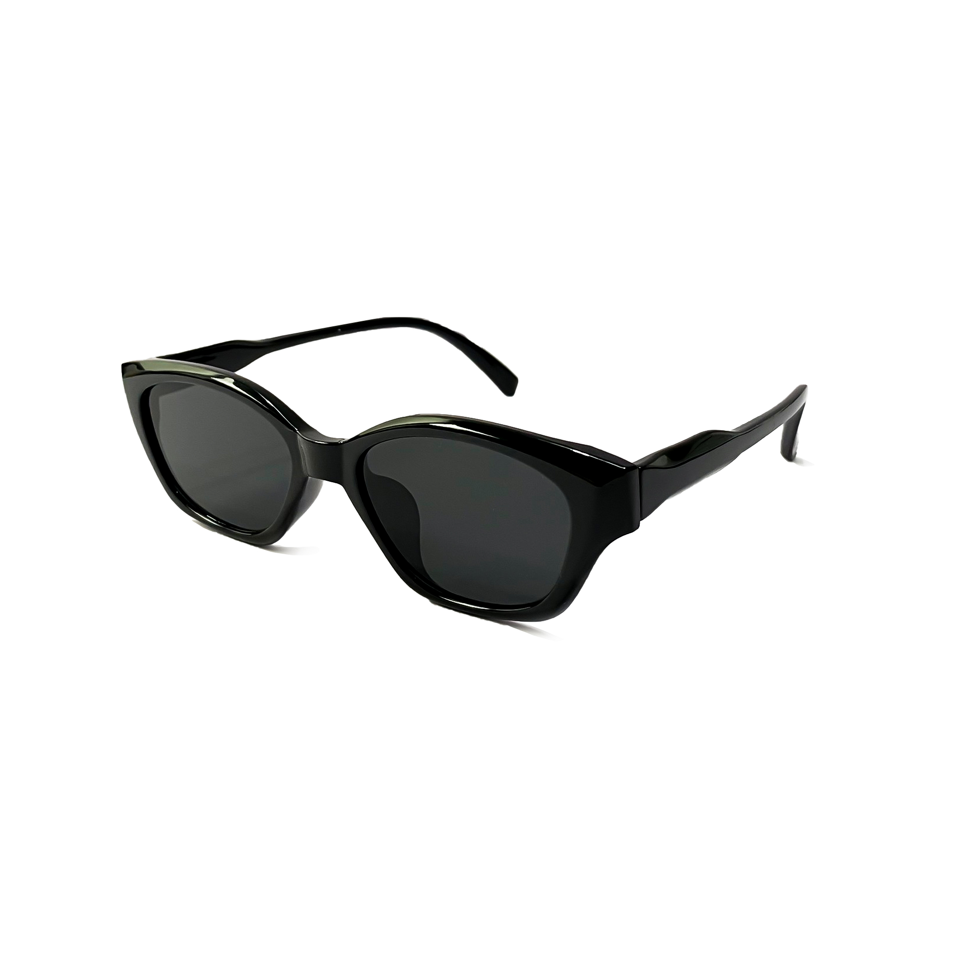 Kính Mát Mắt Mèo Gọng Nhẹ MI74 – Gọng Đen Bóng, Phong Cách Thời Trang